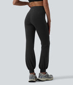 Jogging danse SoftlyZero™ croisé taille haute avec poches - UPF50+