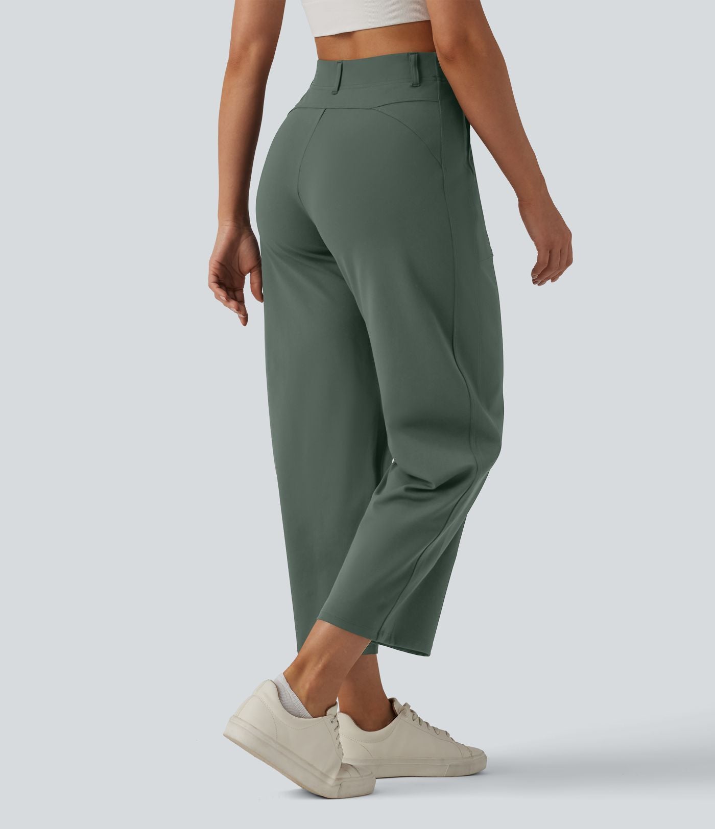 Pantalon barrel DayStretch taille haute avec poches