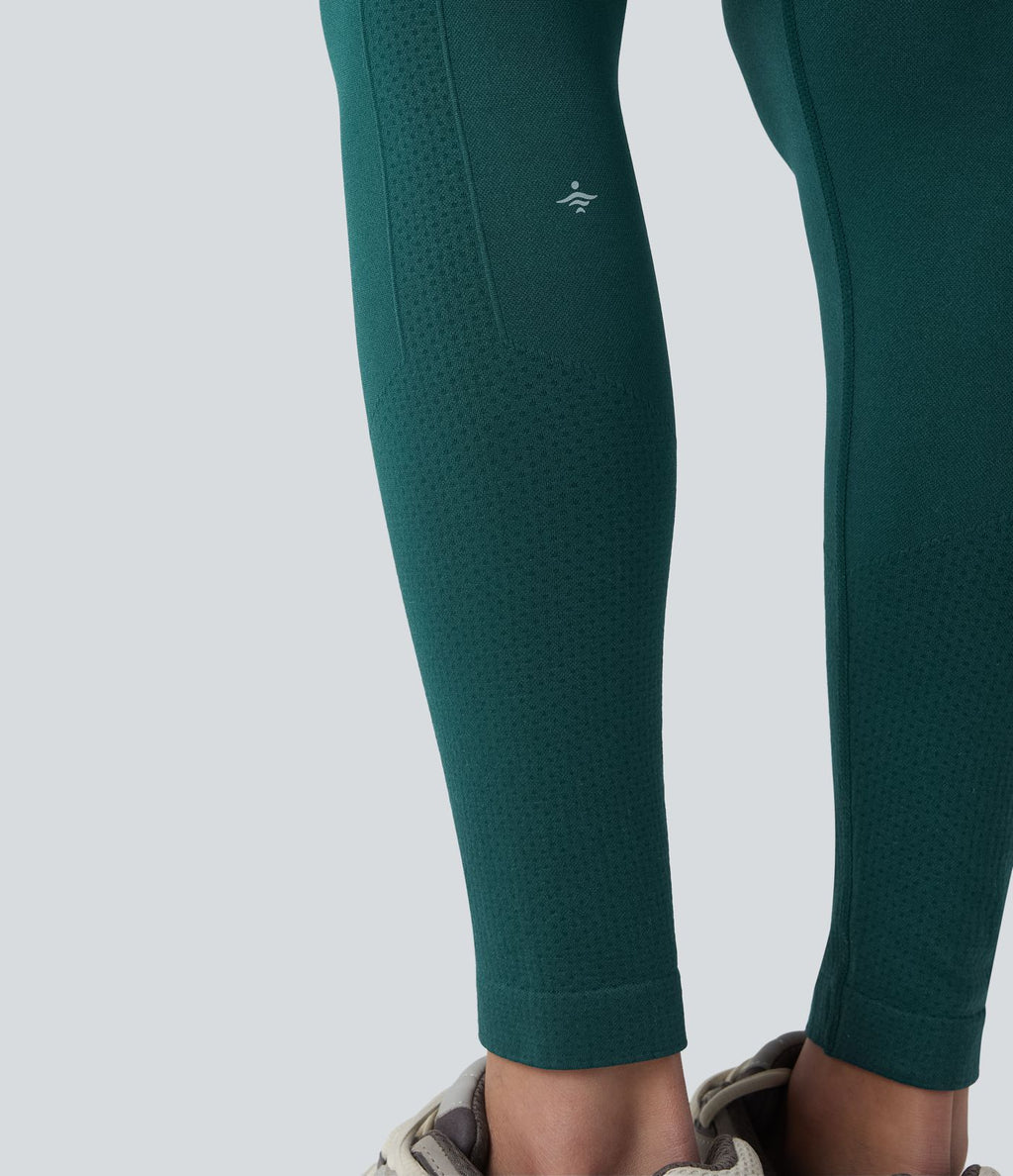 Seamless Flow Legging yoga taille haute gainant et sculptant