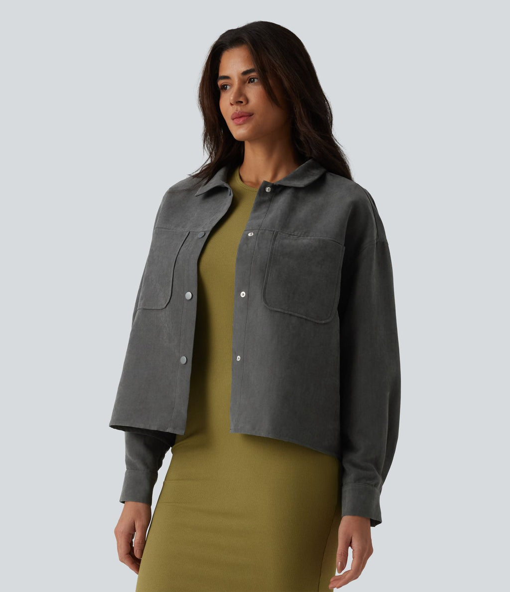 Veste décontractée manches longues avec poches