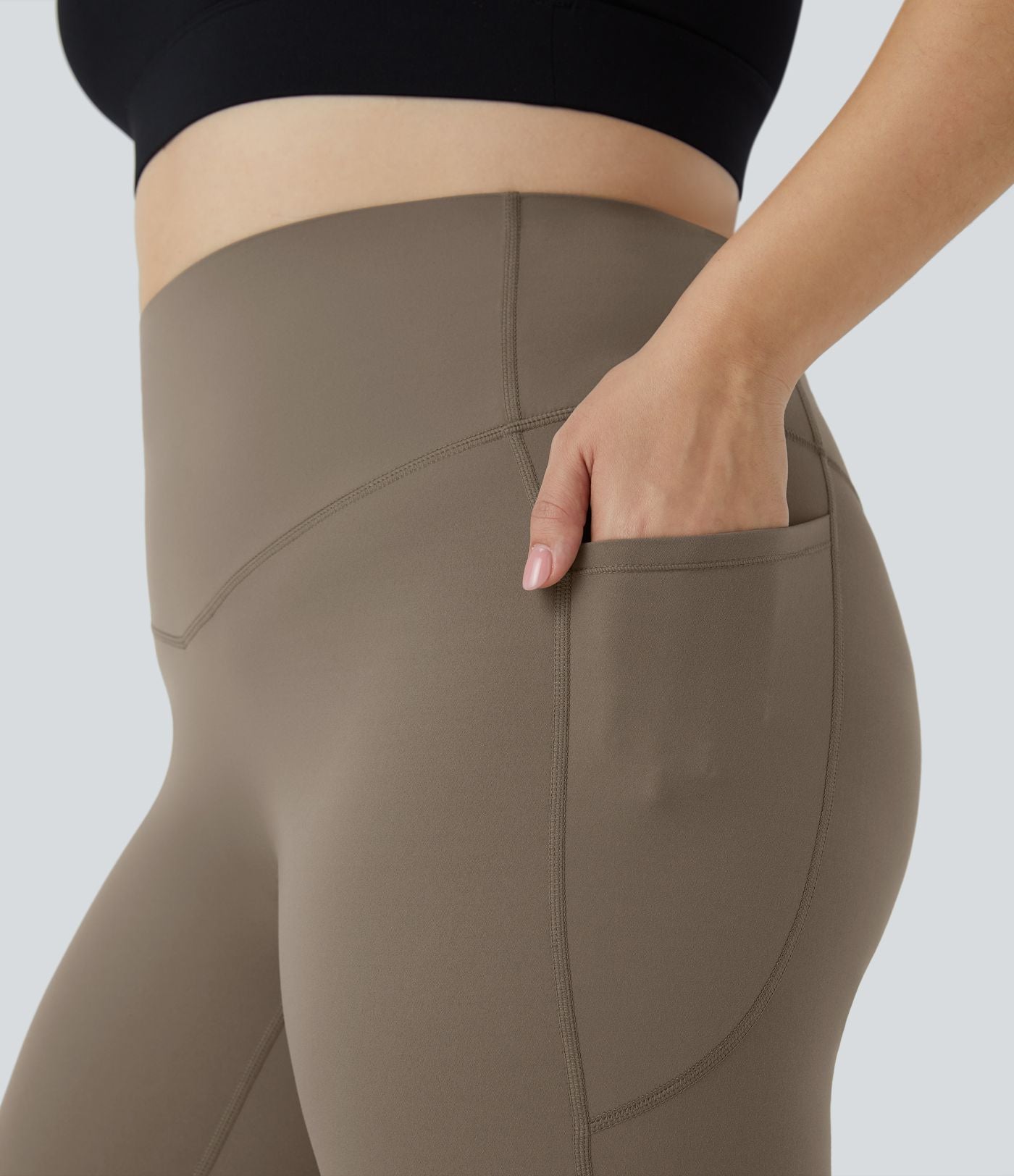 Legging d'entraînement gainant taille haute grande taille avec poches Halara UltraSculpt™