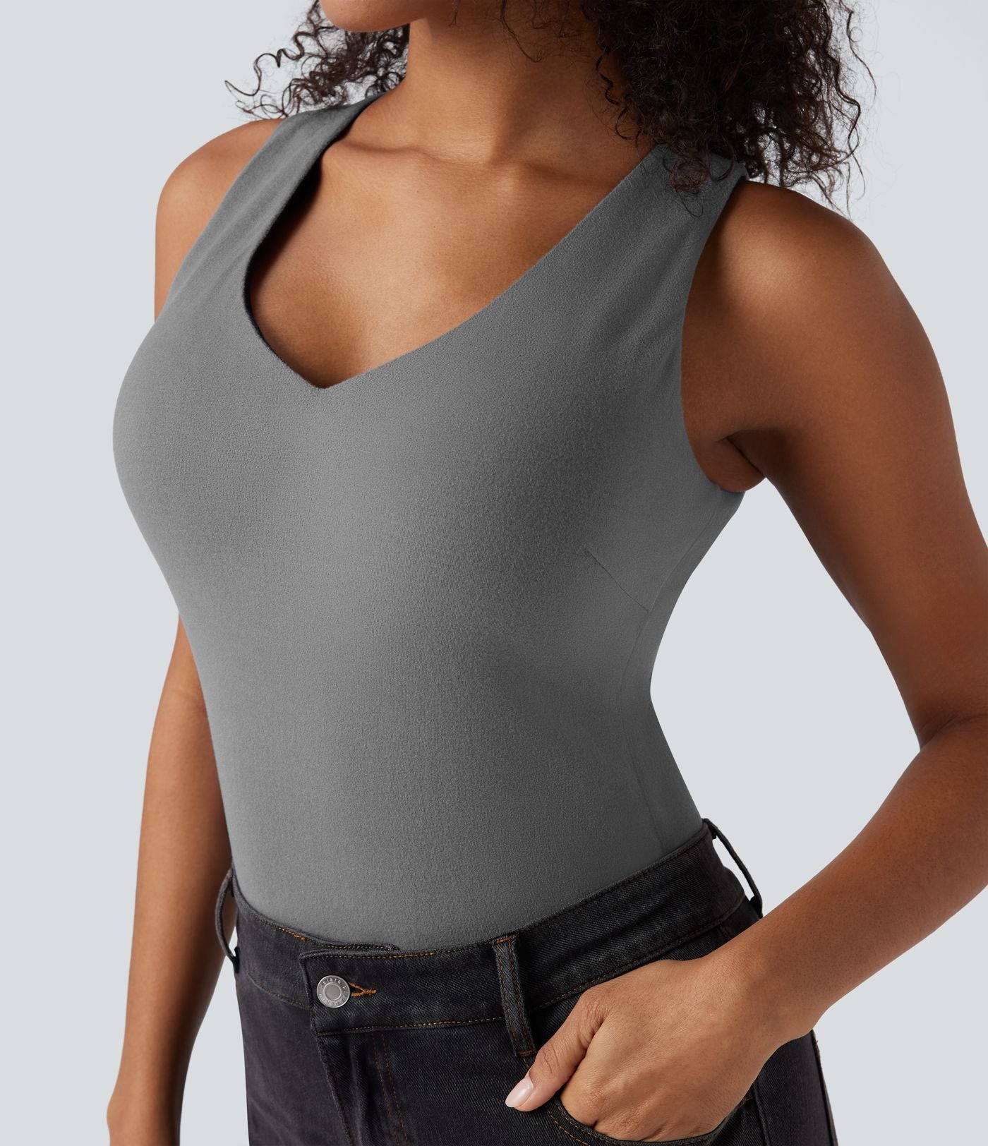 Débardeur chaud col V push-up - Bonnets E-G