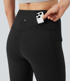 Legging 7/8 en molleton taille haute de randonnée avec poches