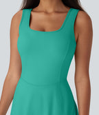 Robe SoftlyZero™ Airy de danse mini 2-en-1 dos nu, col U, bretelles croisées, poches latérales et effet frais InstantCool, accès facile Easy Peasy
