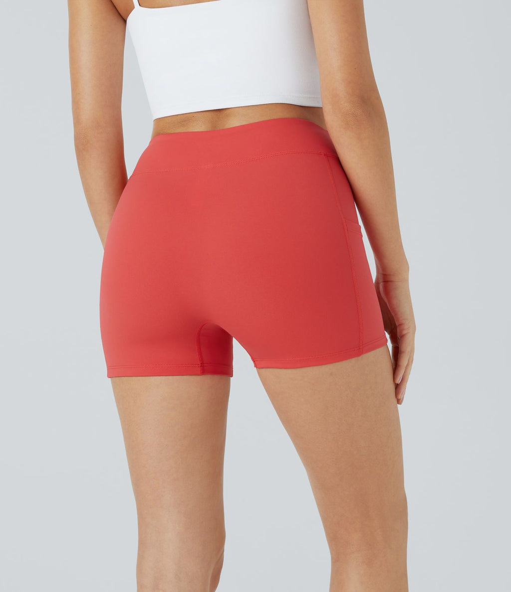 Short de yoga SoftlyZero™ Airy 8,8 cm taille haute poches latérales uni effet frais InstantCool