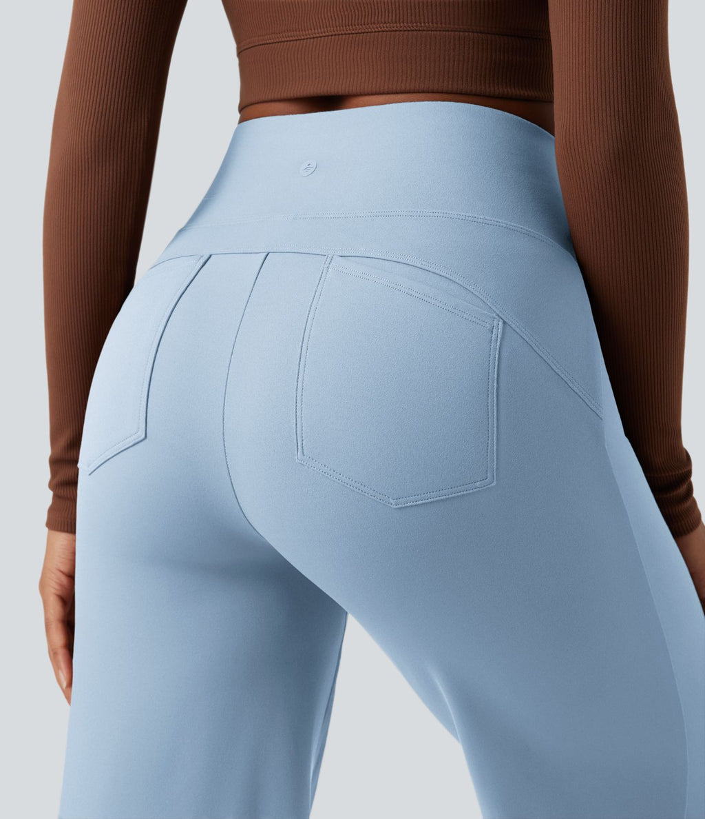 Pantalon yoga large gainant taille haute DayStretch avec poches