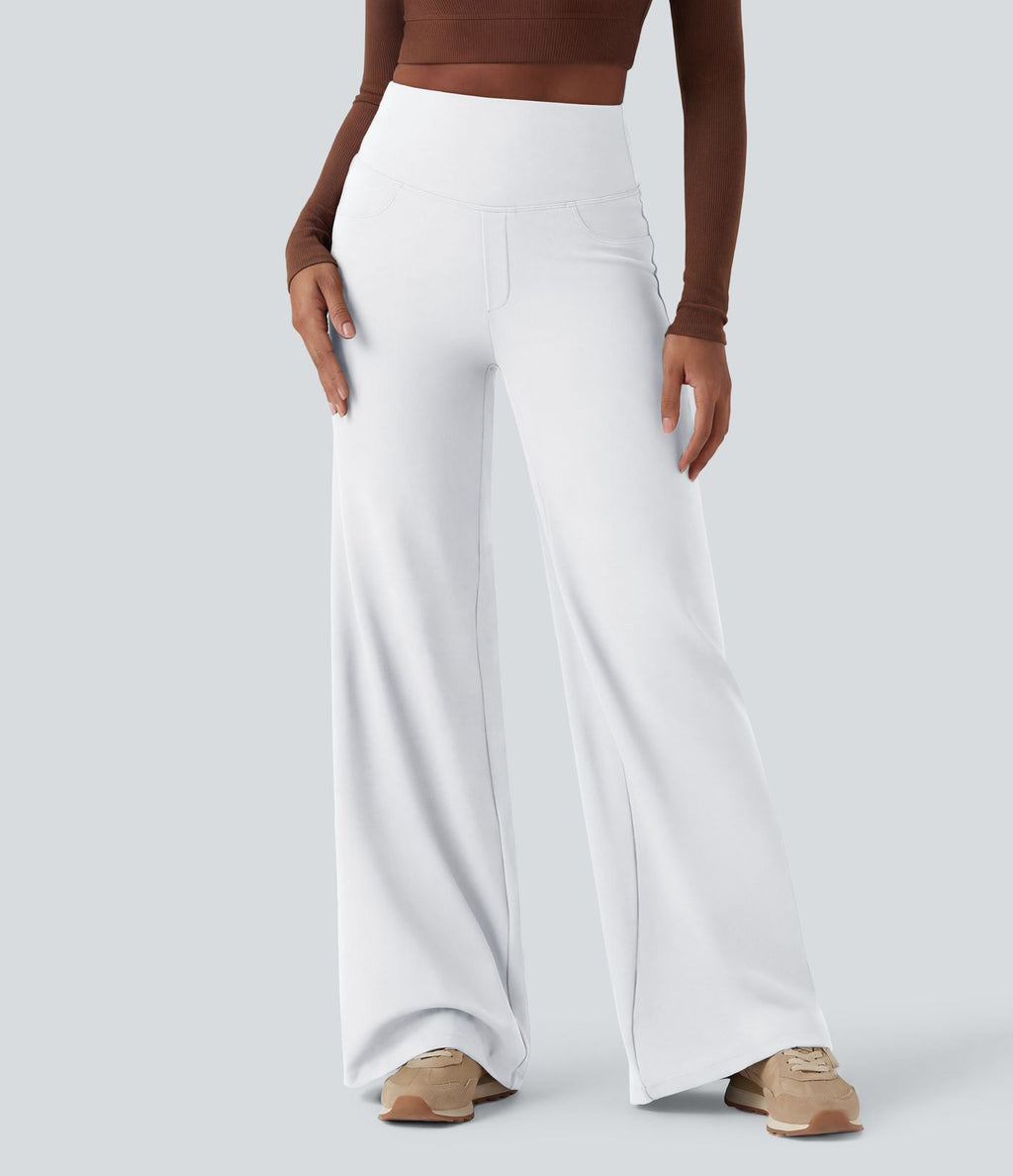 Pantalon yoga large gainant taille haute DayStretch avec poches