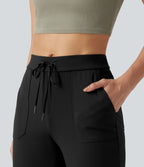 Jogging DayStretch décontracté, taille moyenne, cordon de serrage, à poches