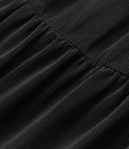 Jupe-short de tennis mini taille haute croisée fluide avec poches