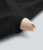 OneForm Seamless Flow Débardeur de yoga court col V avec brassière intégrée et laçage