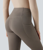 Legging de randonnée polaire 7/8 taille haute avec cordon de serrage et poches