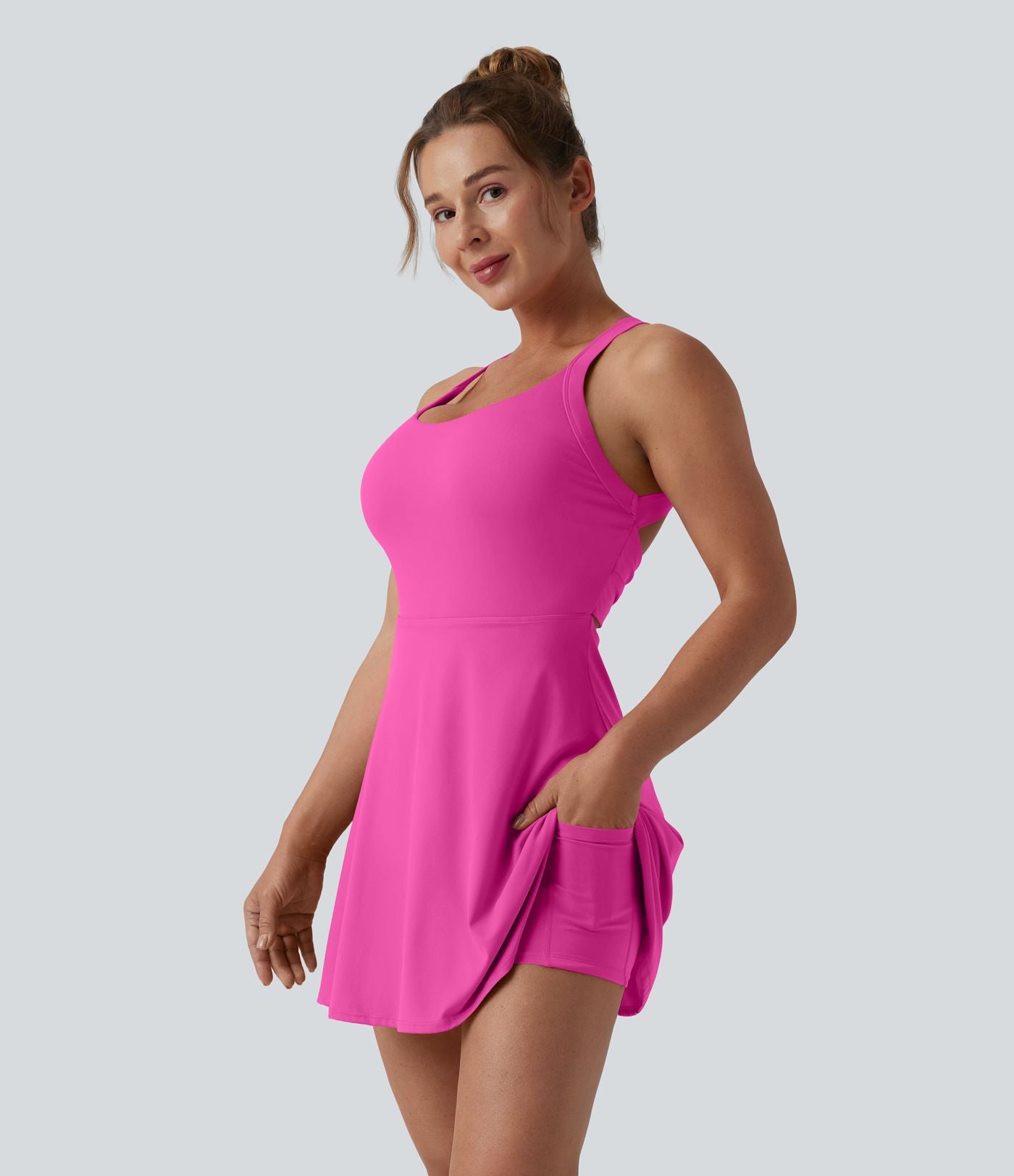Robe de danse SoftlyZero™ Airy dos nu torsadé effet frais InstantCool, accès facile Easy Peasy, bonnets E-G