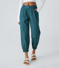 Joggings décontractés à taille mi-haute avec poches