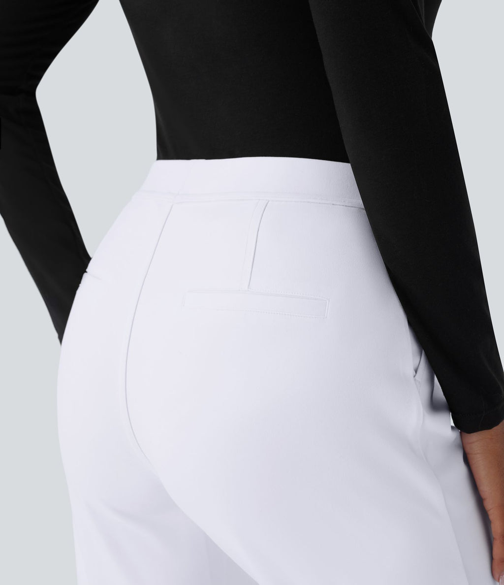 Pantalon tailleur évasé taille haute Halara Flex™ DayStretch avec poches