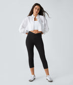 Halara Flex™ Jegging Travail Capri Tricoté Extensible Lavé Poche Latérale Croisée