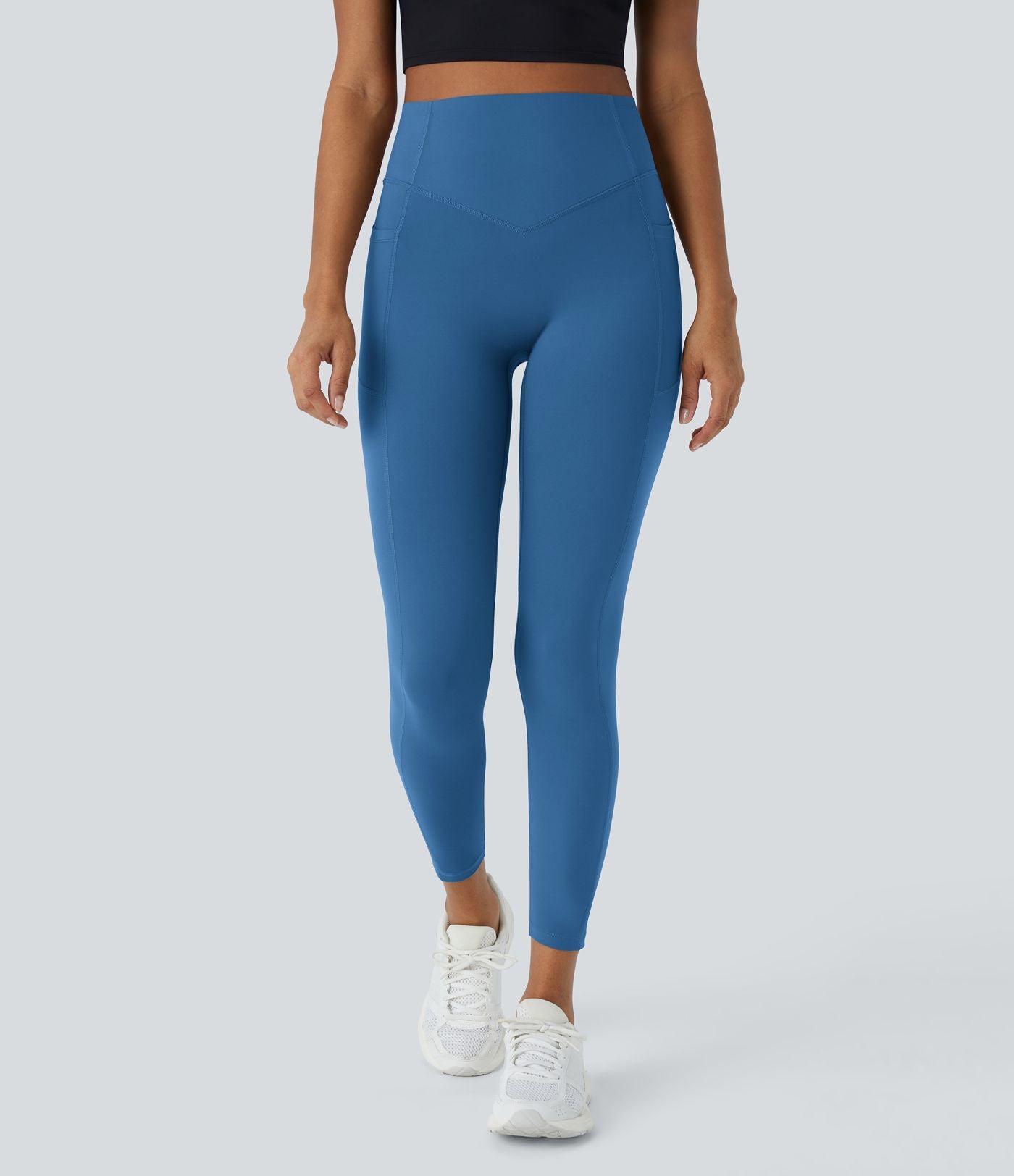 Legging d'entraînement gainant galbant taille haute avec effet scrunch et poches Halara UltraSculpt™