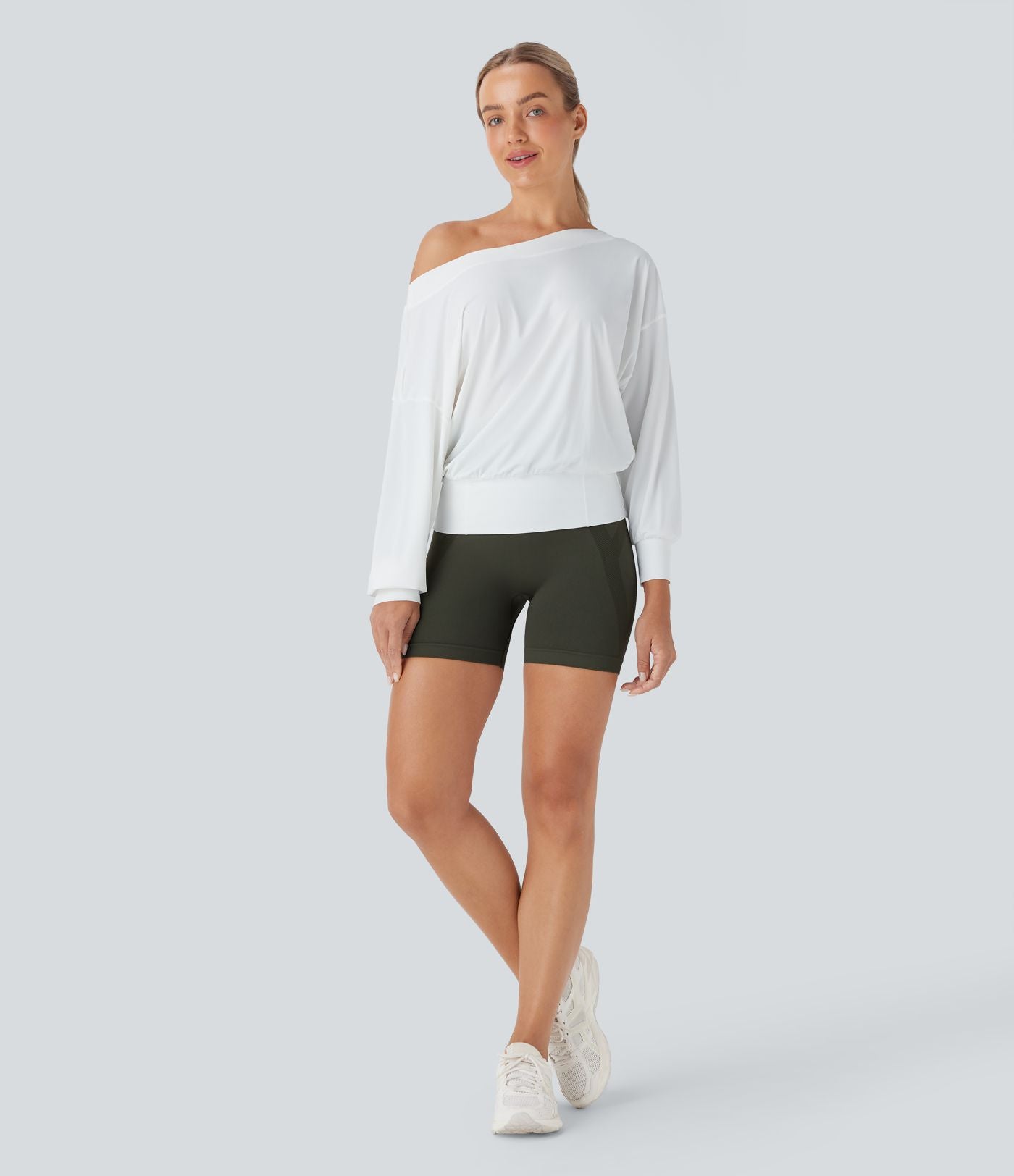 Haut de sport pour yoga asymétrique oversize à effet frais InstantCool et séchage rapide