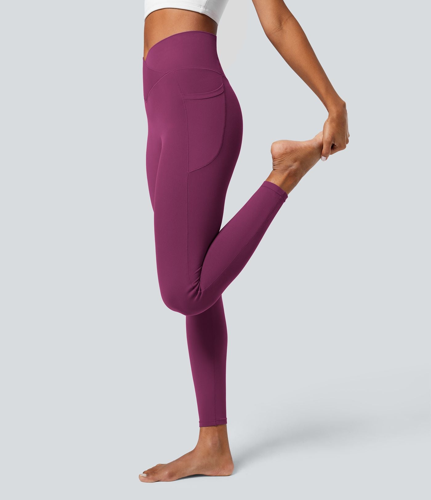Softlyzero™ Legging Unis Poches Croisées