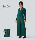 Combinaison tailleur col V manches longues avec zip et poches - Easy Peasy