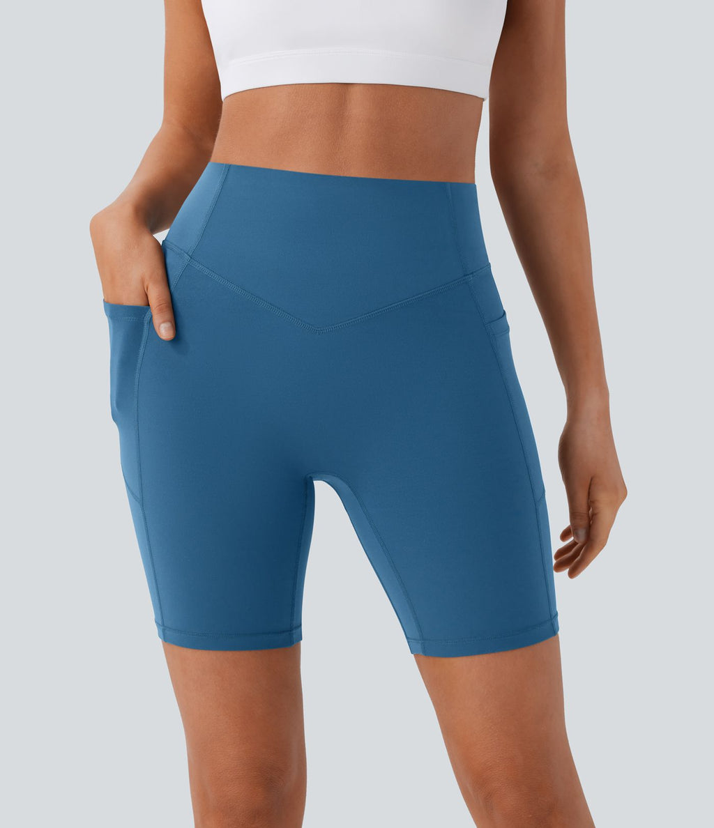 Legging de yoga gainant taille haute chiné à séchage rapide avec poches Halara UltraSculpt™