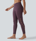 Legging de yoga SoftlyZero™ 7/8 taille haute croisée découpes avec poches - UPF50+