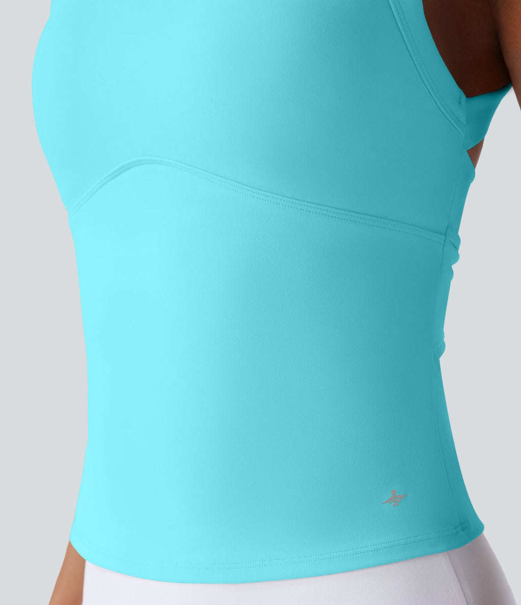 Débardeur yoga SoftlyZero™ Plush à découpes A-D
