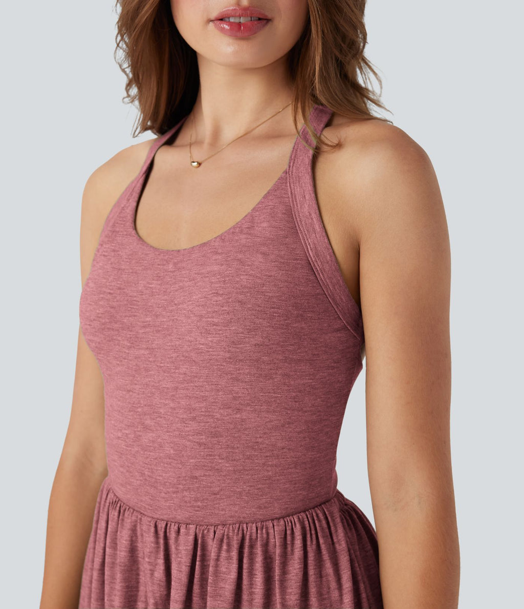 Combi-short 2-en-1 avec coussinets et poches - Édition Easy Peasy