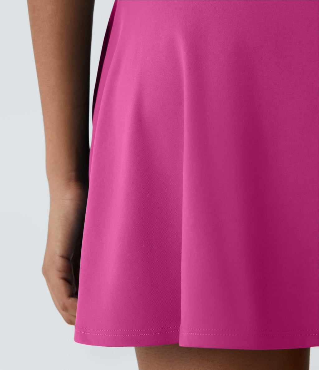 Robe de Danse Sport Mini à Volants Torsadés Dos Nu - Longueur Plus