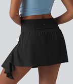 Jupe de danse courte Breezeful™ à taille haute, à volants, 2 en 1, séchage rapide et poches