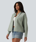 Veste décontractée manches longues avec poches