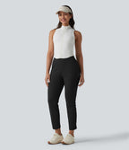 Pantalon de golf fuselé taille haute avec poches
