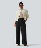 Pantalon tailleur Halara Flex™ DayStretch large taille haute avec poches