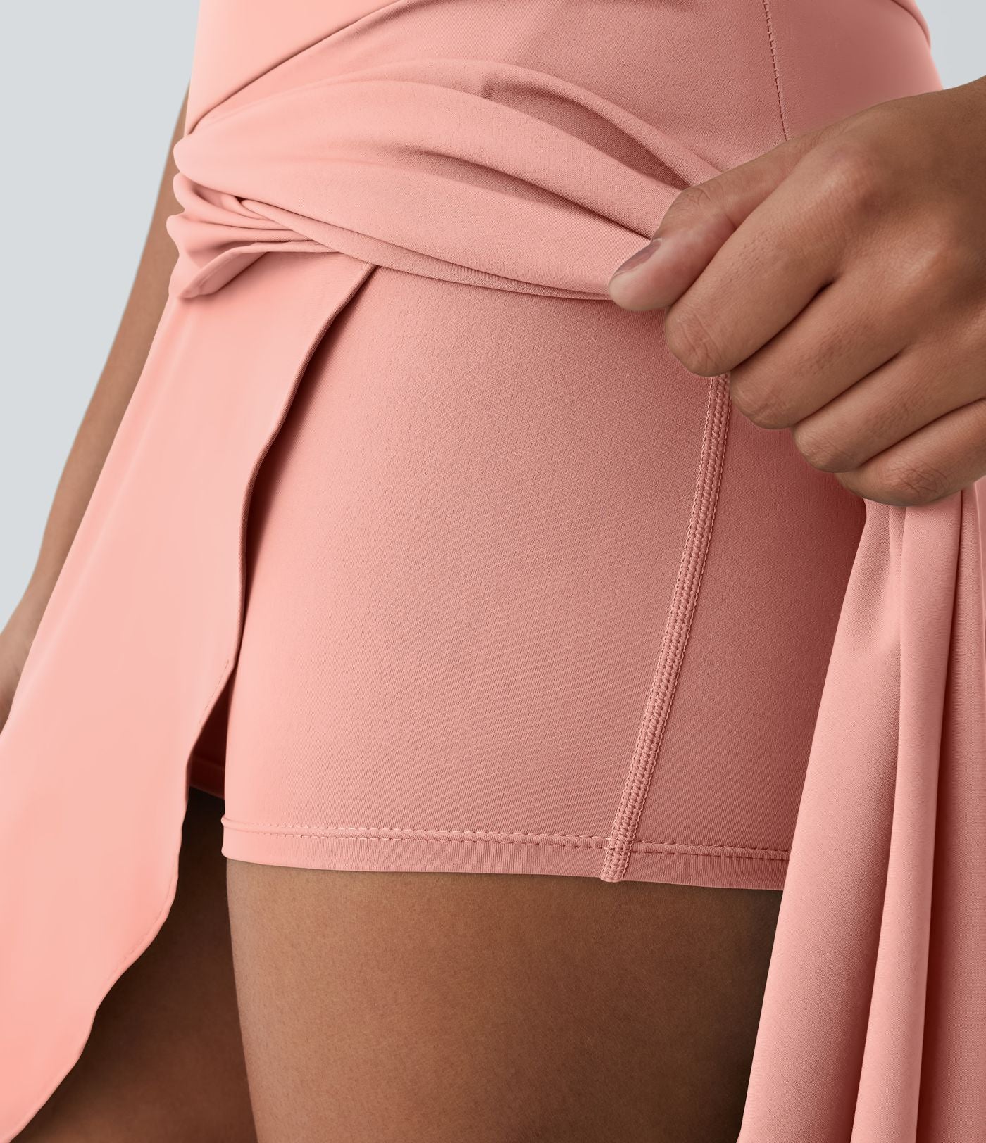Jupe Longue Casual Breezeful™ Taille Haute à Volants 2en1 Fluide Sèchement Rapide Quotidien Maxi