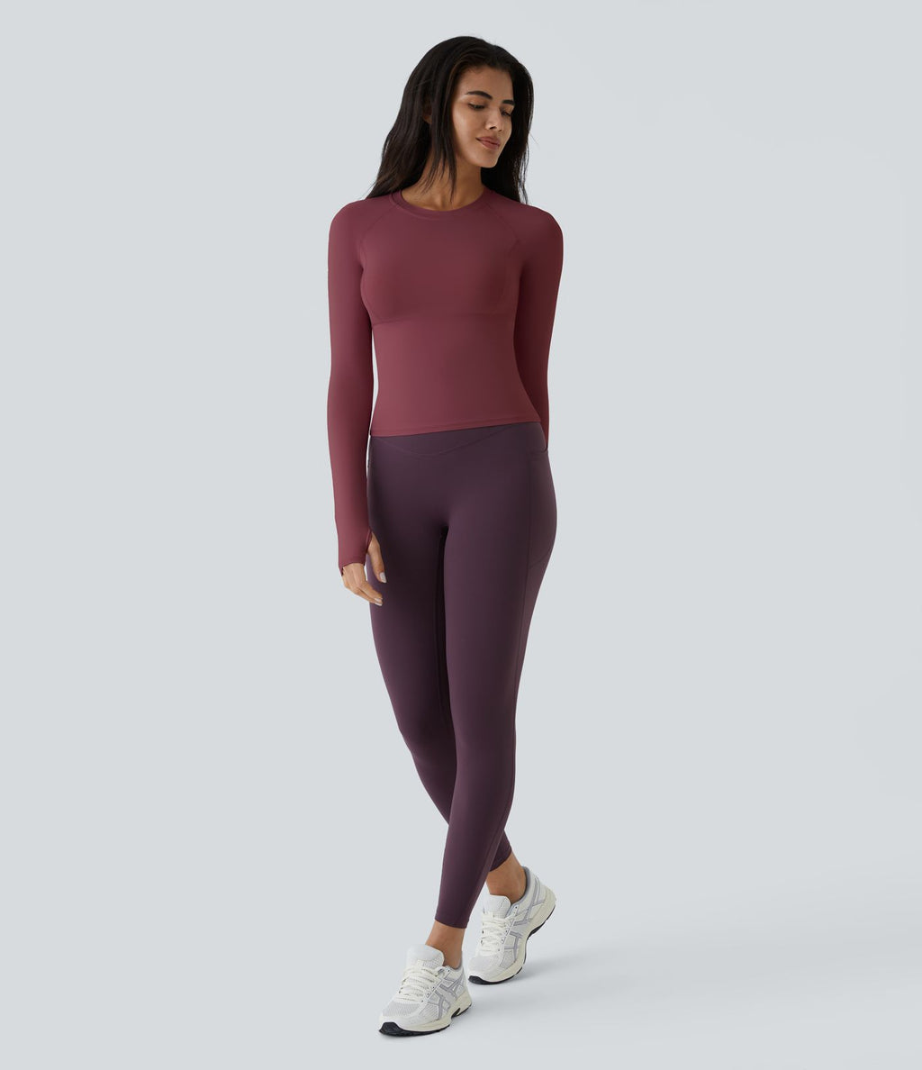 Top Sport Yoga Uni Trous pour les Pouce