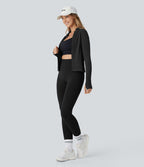 Legging d'entraînement gainant effet push-up taille haute côtelé doux sans couture OneForm Seamless Flow