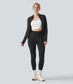 Legging de yoga 7/8 taille haute effet push-up Seamless Flow