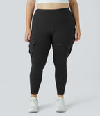 Legging yoga grande taille ajusté cargo 7/8 taille haute DayStretch avec poches