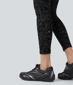 Legging yoga 7/8 taille haute moucheté sans couture OneForm Seamless Flow avec poches