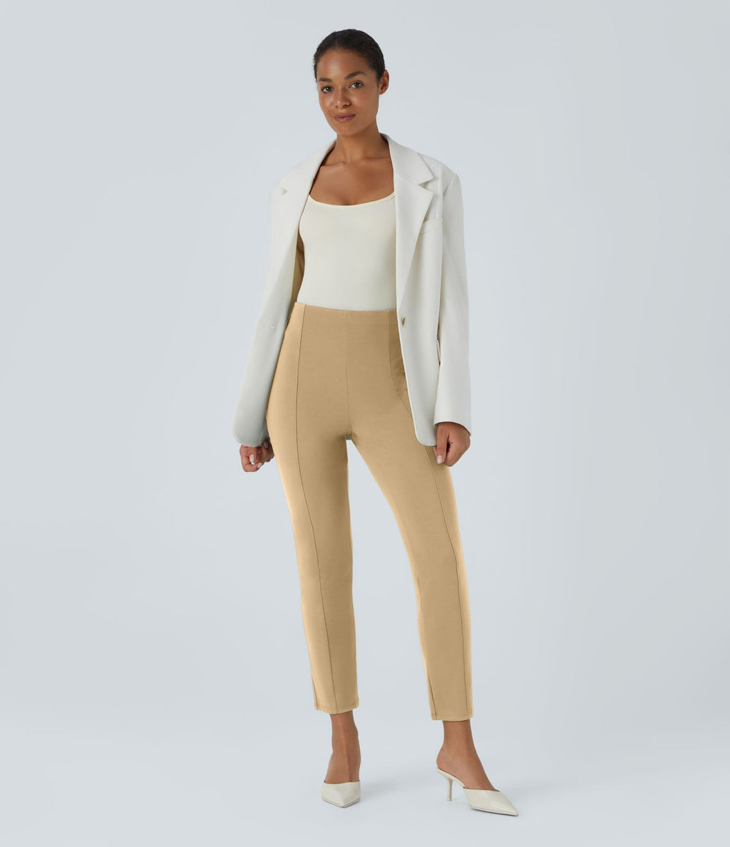 Pantalon tailleur ajusté taille haute Halara Flex™ avec poches
