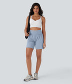 Short de yoga SoftlyZero™ Airy 2-en-1 taille très haute avec poches et effet frais InstantCool 17,5 cm