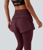 Pantalon de running gaintan2-en-1 Breezeful™ taille haute gainant à séchage rapide avec poches