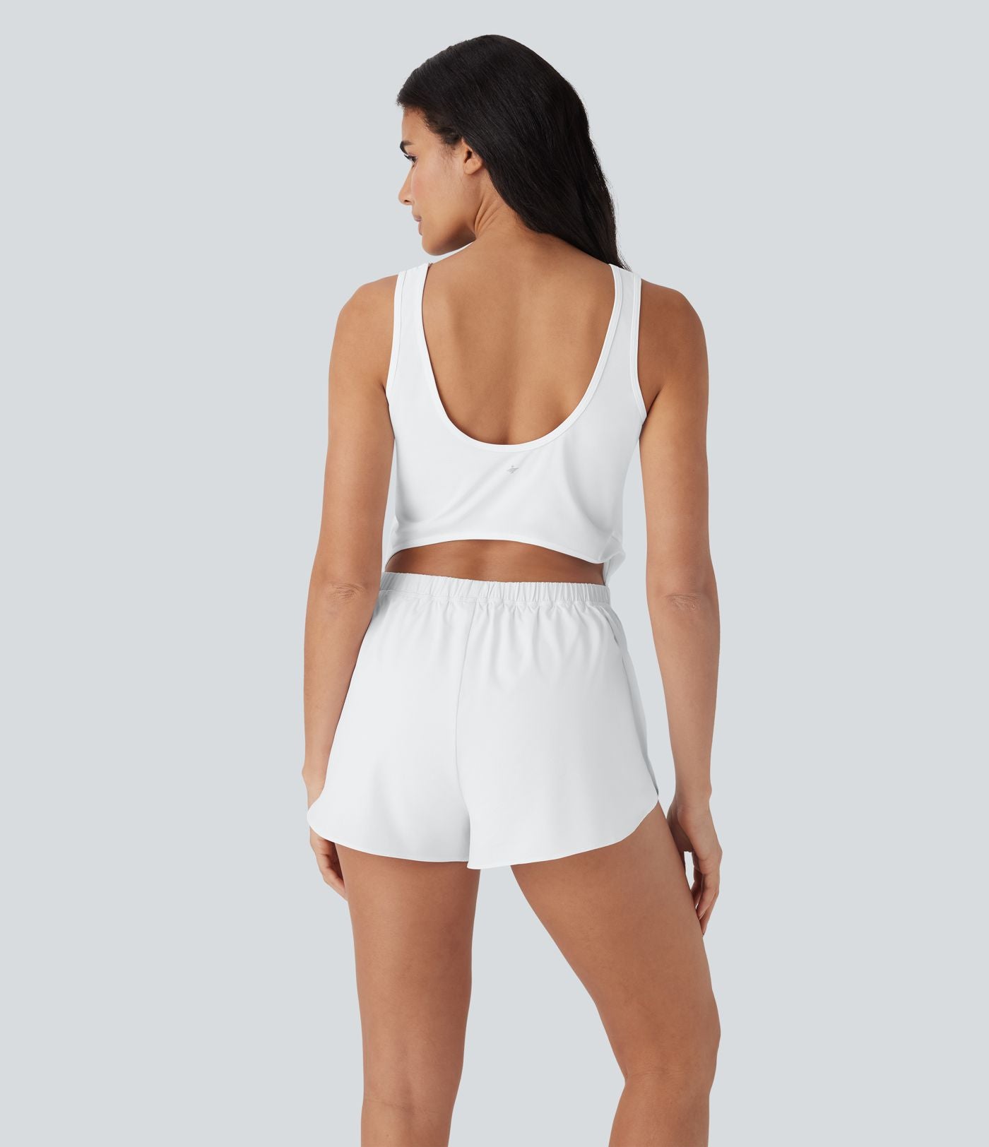 Combi-short running 2-en-1 dos nu réfléchissant séchage rapide avec poches latérales - Édition Easy Peasy - UPF50+