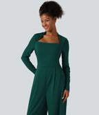 Combinaison large à manches longues avec brassière intégrée et poches - Édition Easy Peasy - Bonnets DD-F