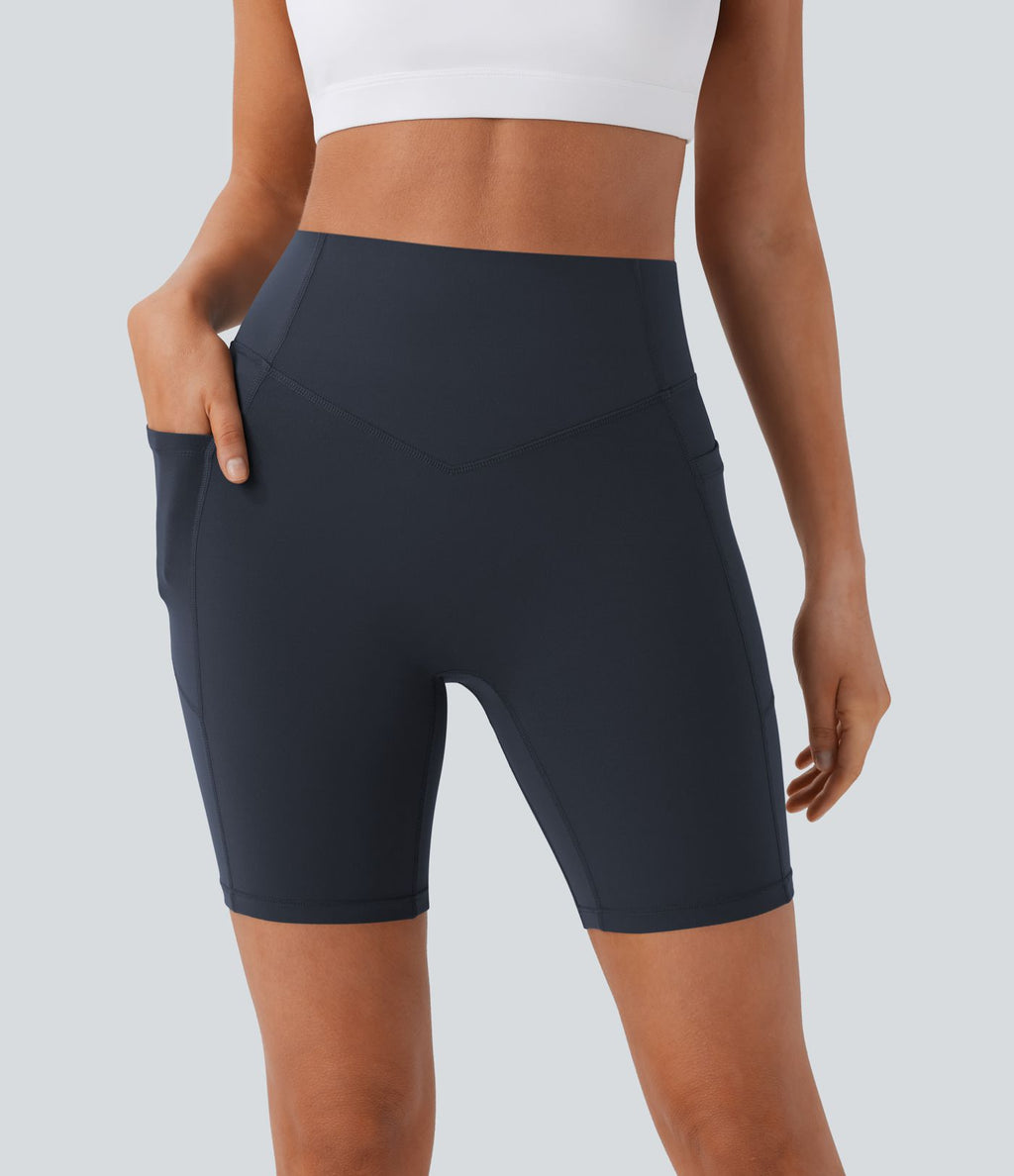 Legging de yoga gainant taille haute chiné à séchage rapide avec poches Halara UltraSculpt™