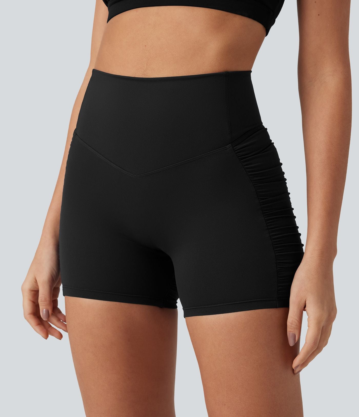 Halara UltraSculpt™ Cycliste de yoga taille haute froncé 12,5 cm