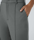 Pantalon de travail coupe droite zippé taille haute Halara Flex™ avec poches