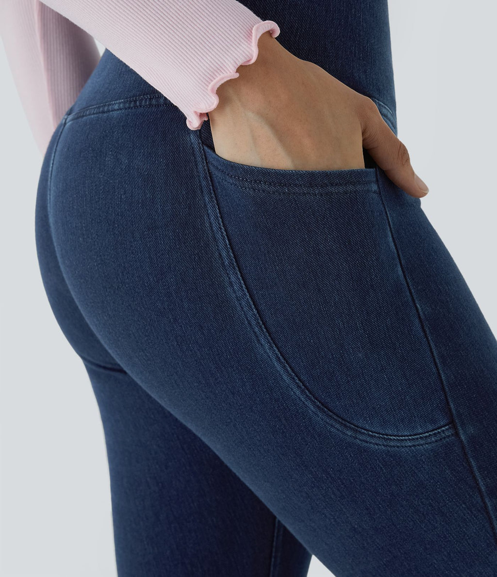 Halara Flex™ Jegging Travail Tricoté Extensible Lavé Poche Latérale Croisée