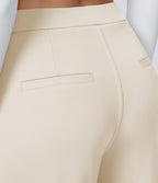 Pantalon tailleur Halara Flex™ DayStretch coupe droite taille haute avec poches