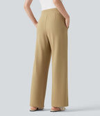 Pantalon de travail droit taille haute Halara Flex™ avec poches