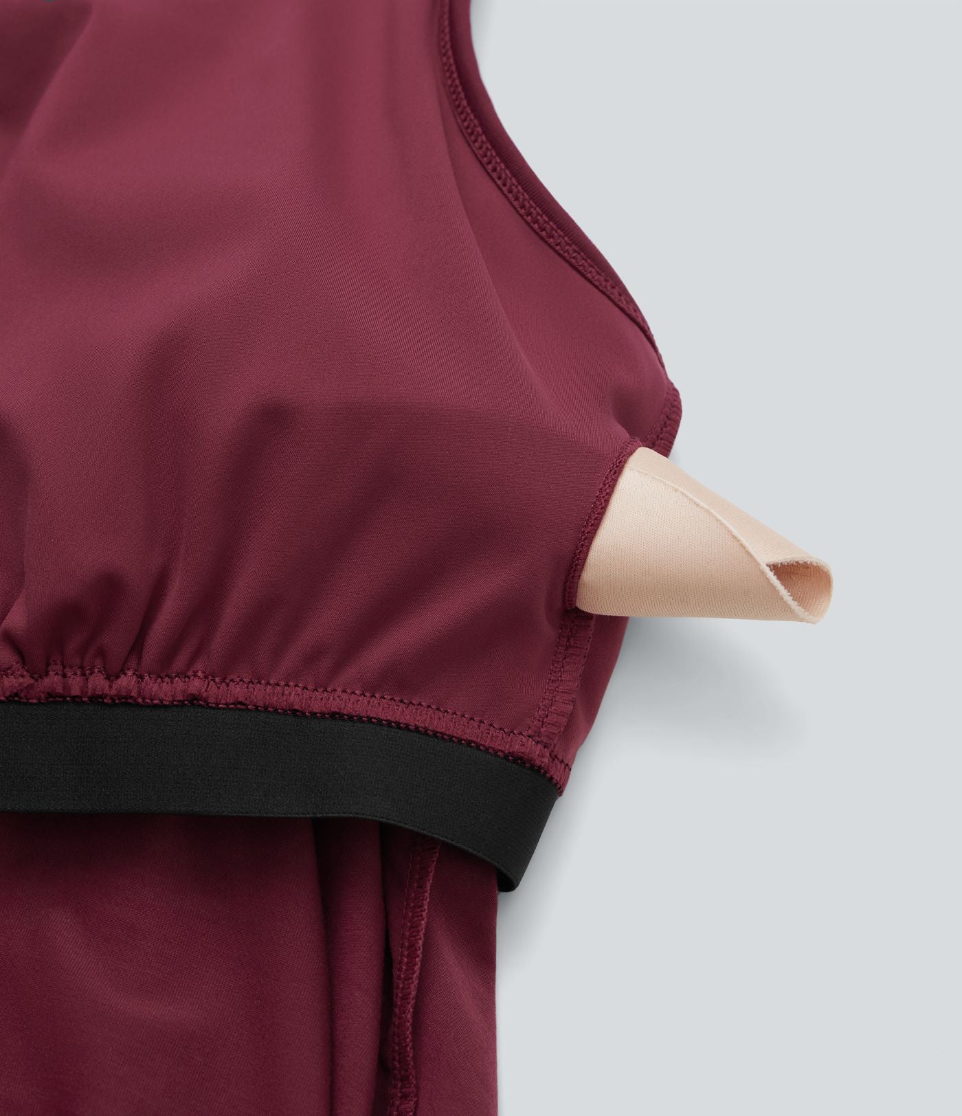 Haut de sport yoga SoftlyZero™ Airy licou drapé effet frais InstantCool, bonnets E-G, protection solaire UPF50+